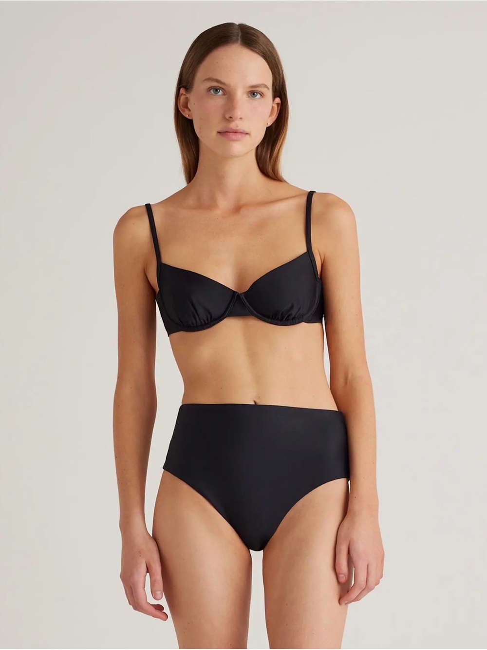 Quince — Italian Demi Bikini Top & Italian High-Rise Bikini Bottom